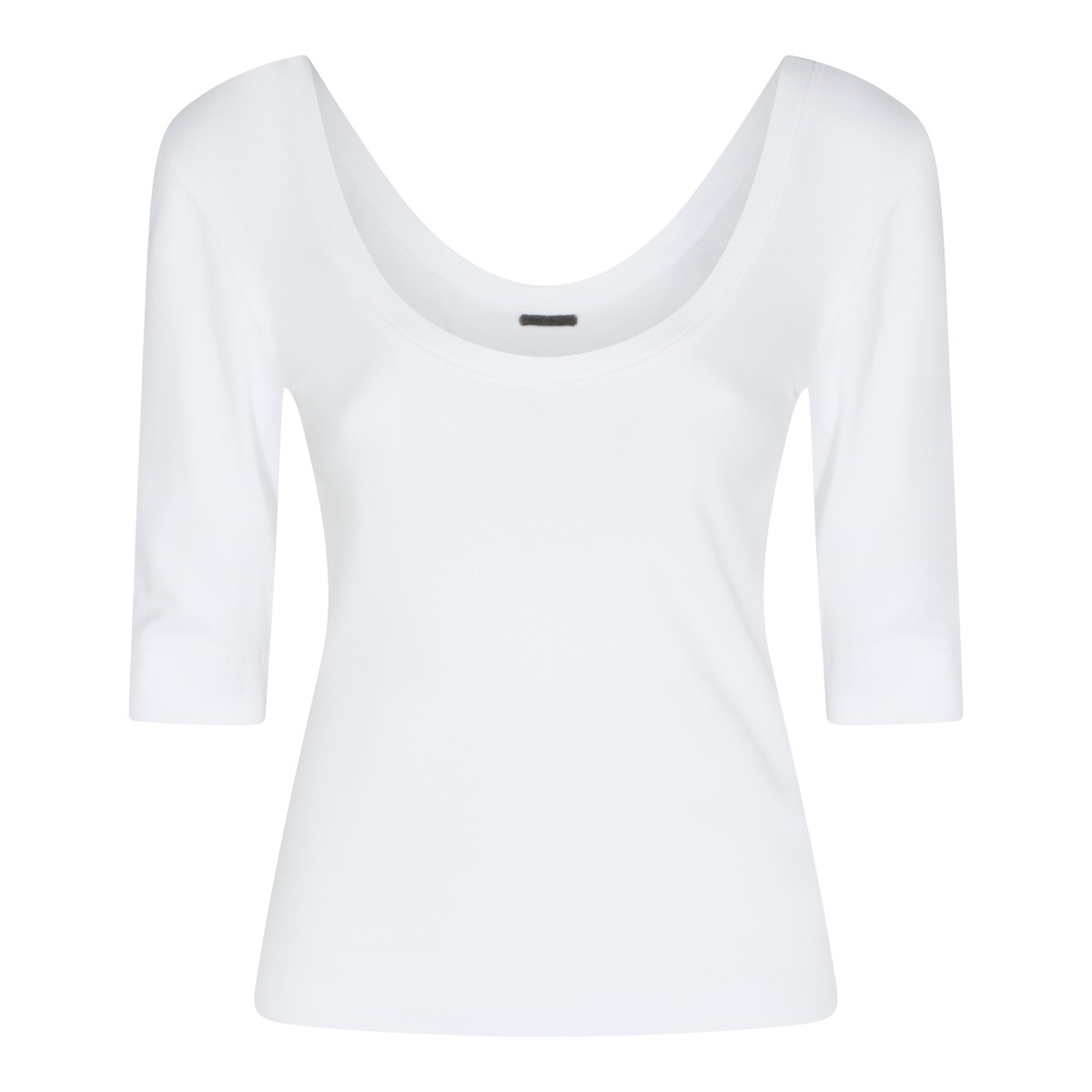 WHITE COTTON T-SHIRT
