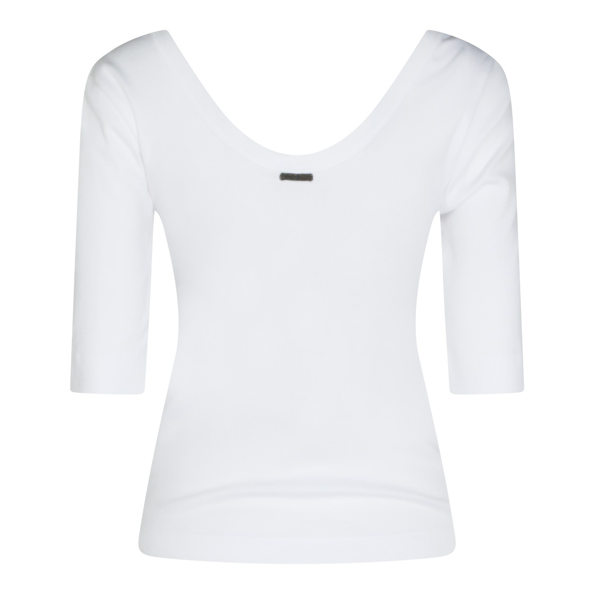 WHITE COTTON T-SHIRT