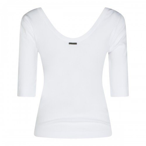 WHITE COTTON T-SHIRT