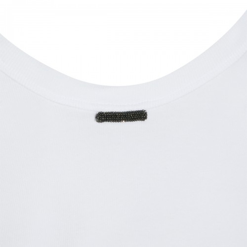 WHITE COTTON T-SHIRT