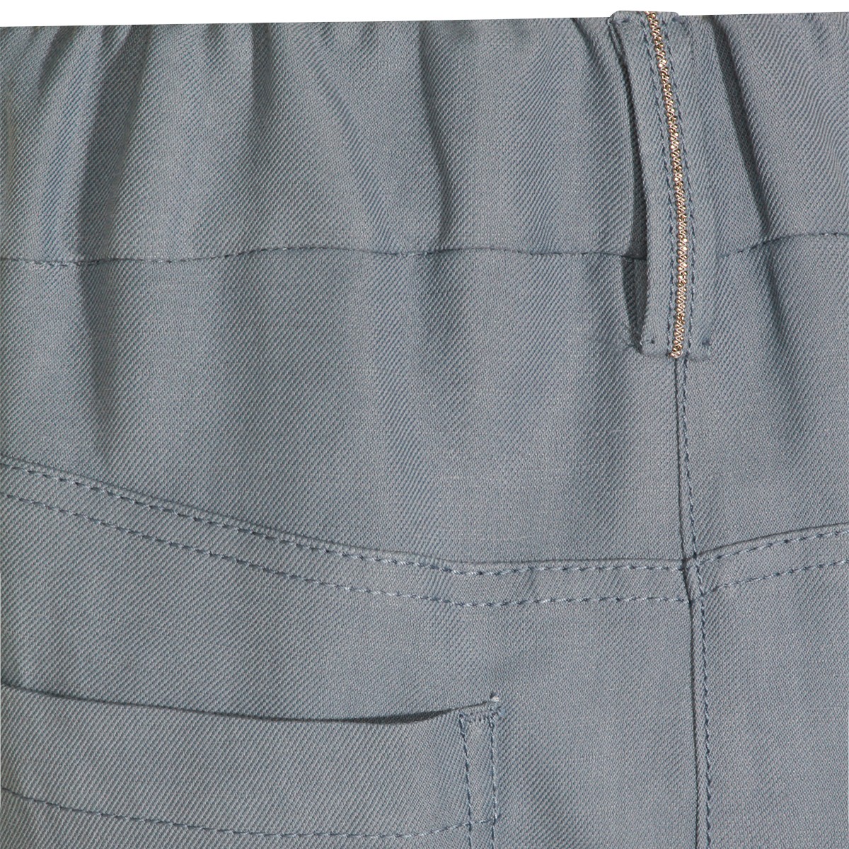 LIGHT BLUE VISCOSE LINEN BLEND PANT