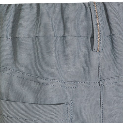 LIGHT BLUE VISCOSE LINEN BLEND PANT