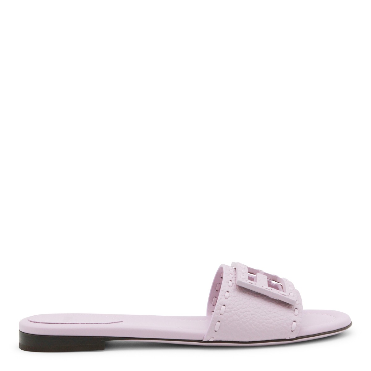 LILAC LEATHER FLATS