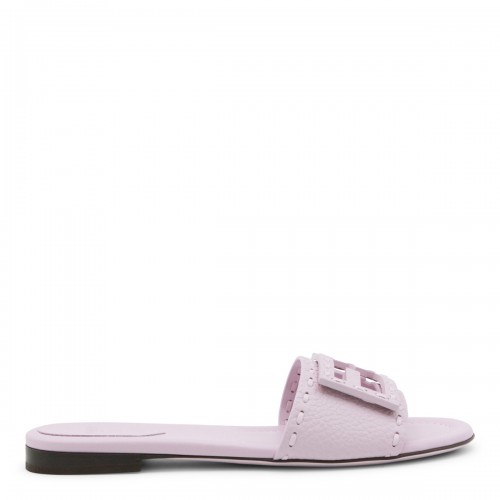 LILAC LEATHER FLATS