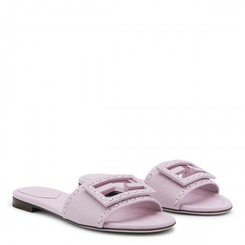 LILAC LEATHER FLATS