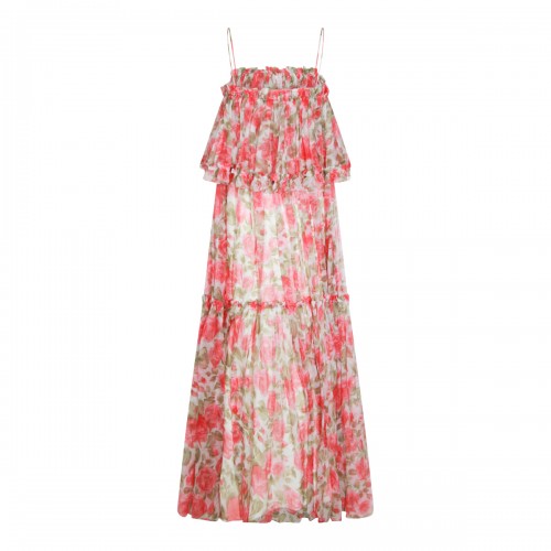 WHITE AND PINK DRESS