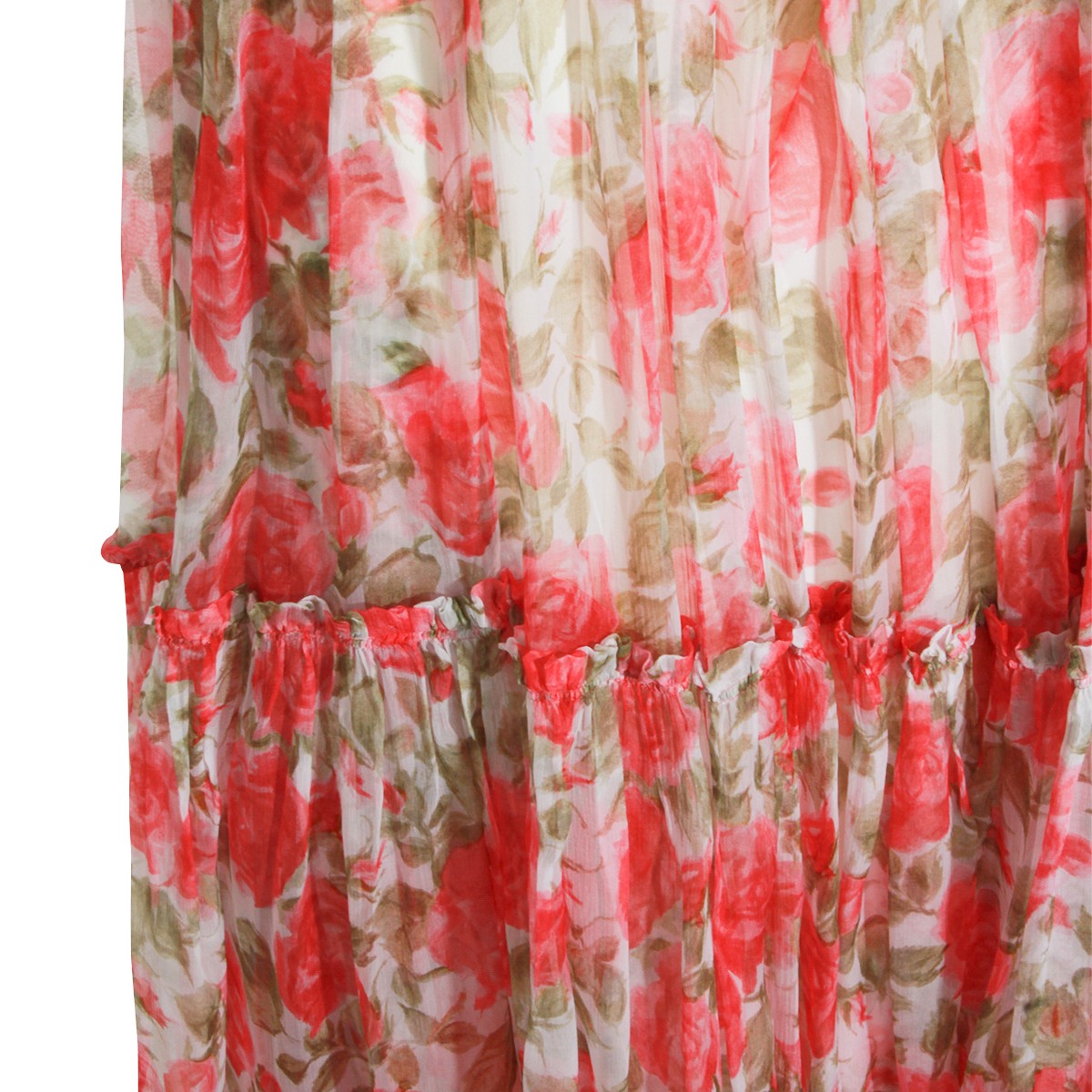 WHITE AND PINK DRESS