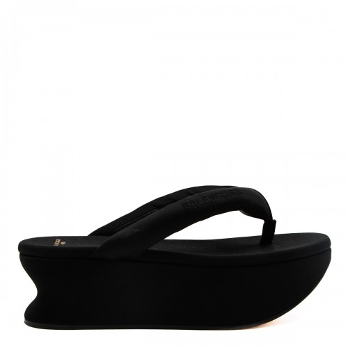 BLACK GAETA SANDALS