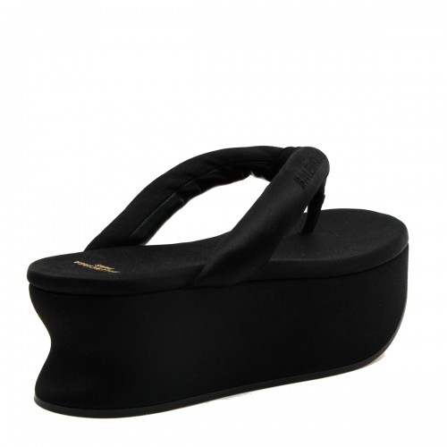 BLACK GAETA SANDALS