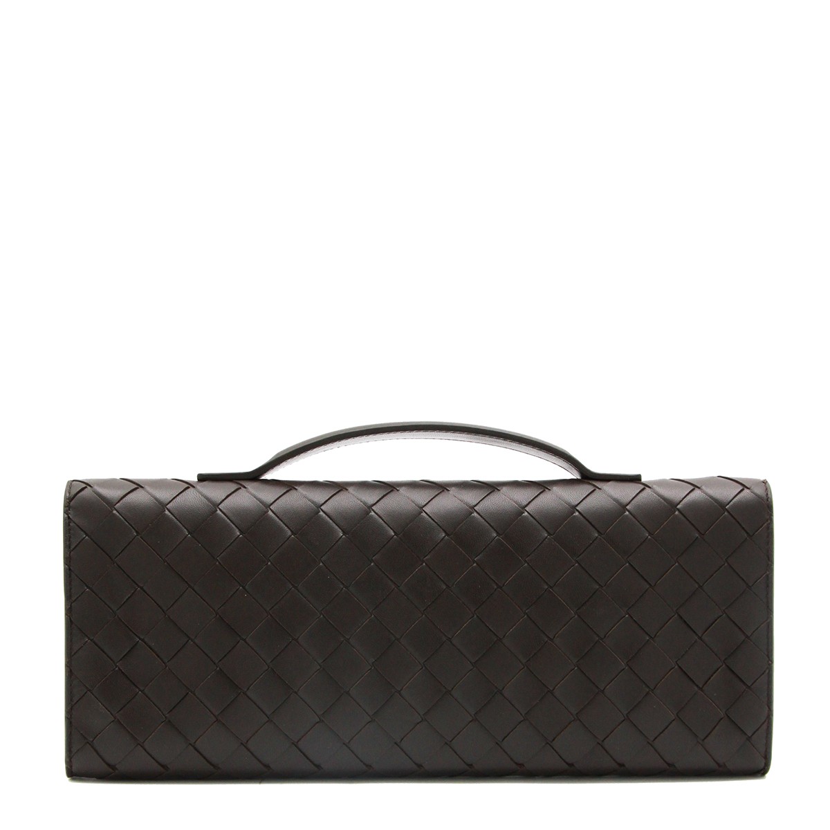 DARK BROWN LEATHER ANDIAMO BAG