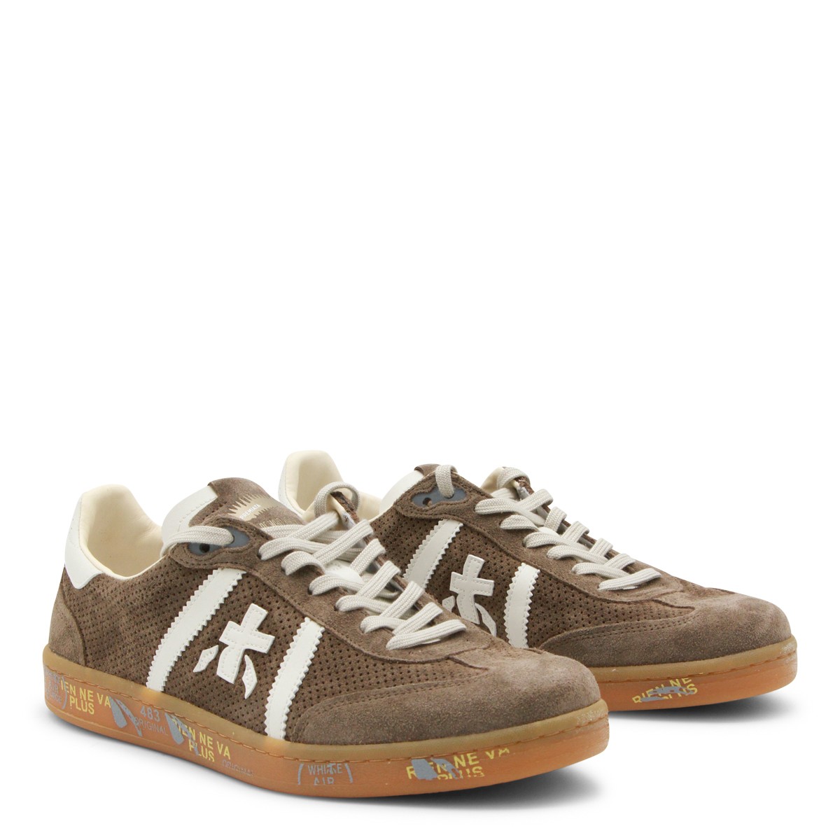 BROWN LEATHER BONNIE SNEAKERS