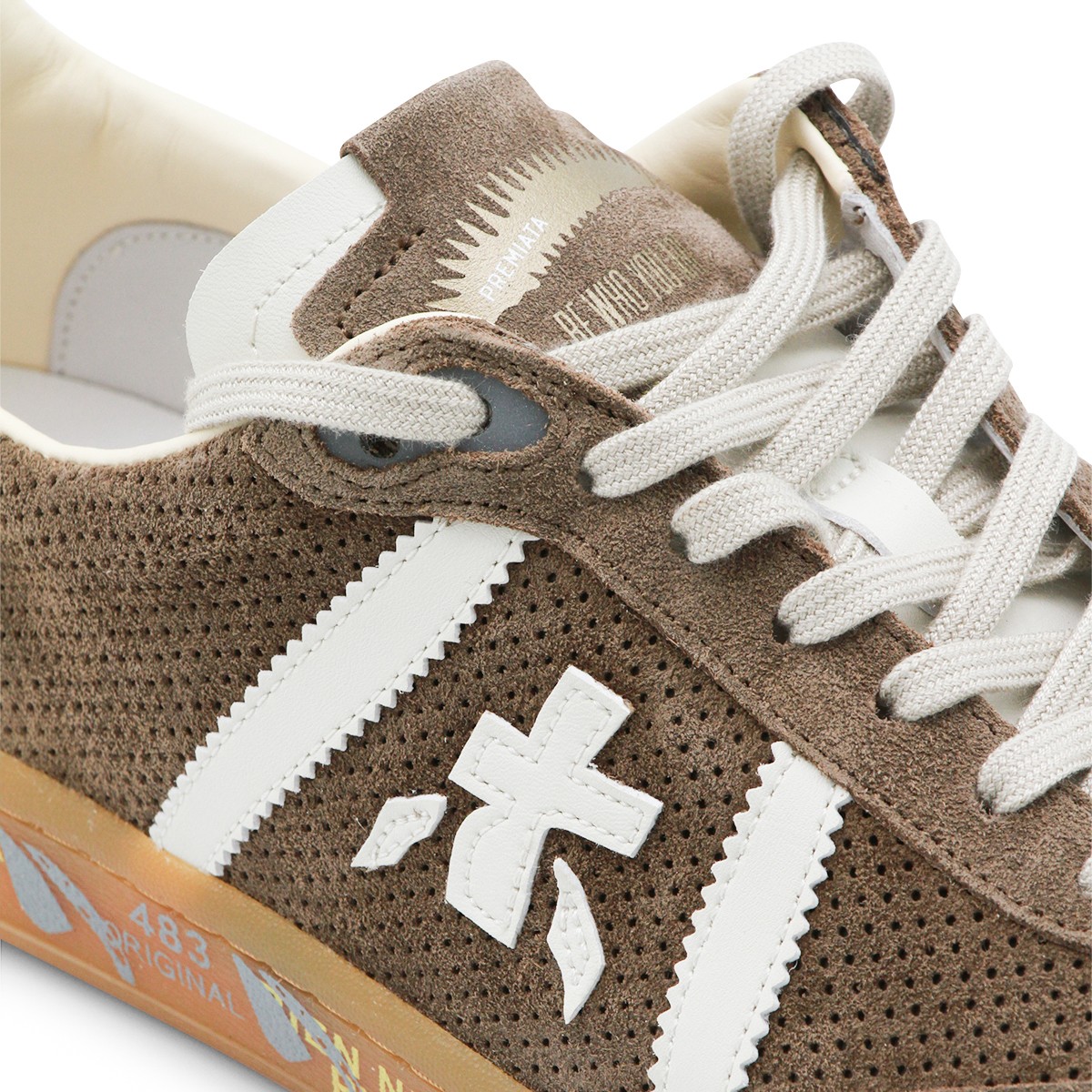 BROWN LEATHER BONNIE SNEAKERS