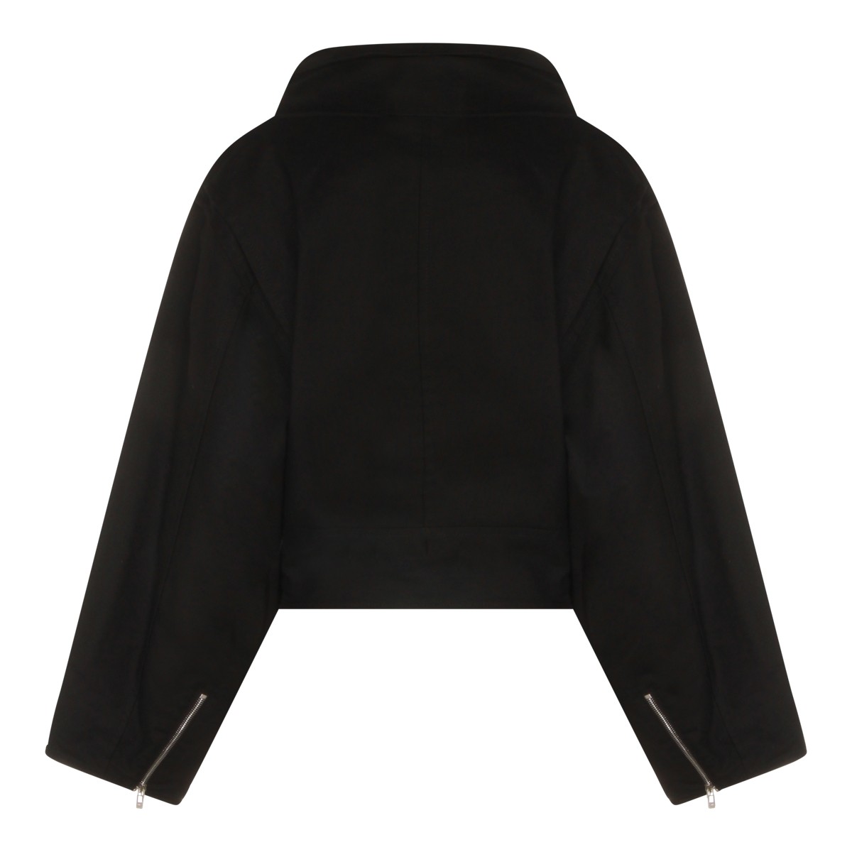BLACK COTTON CASUAL JACKET