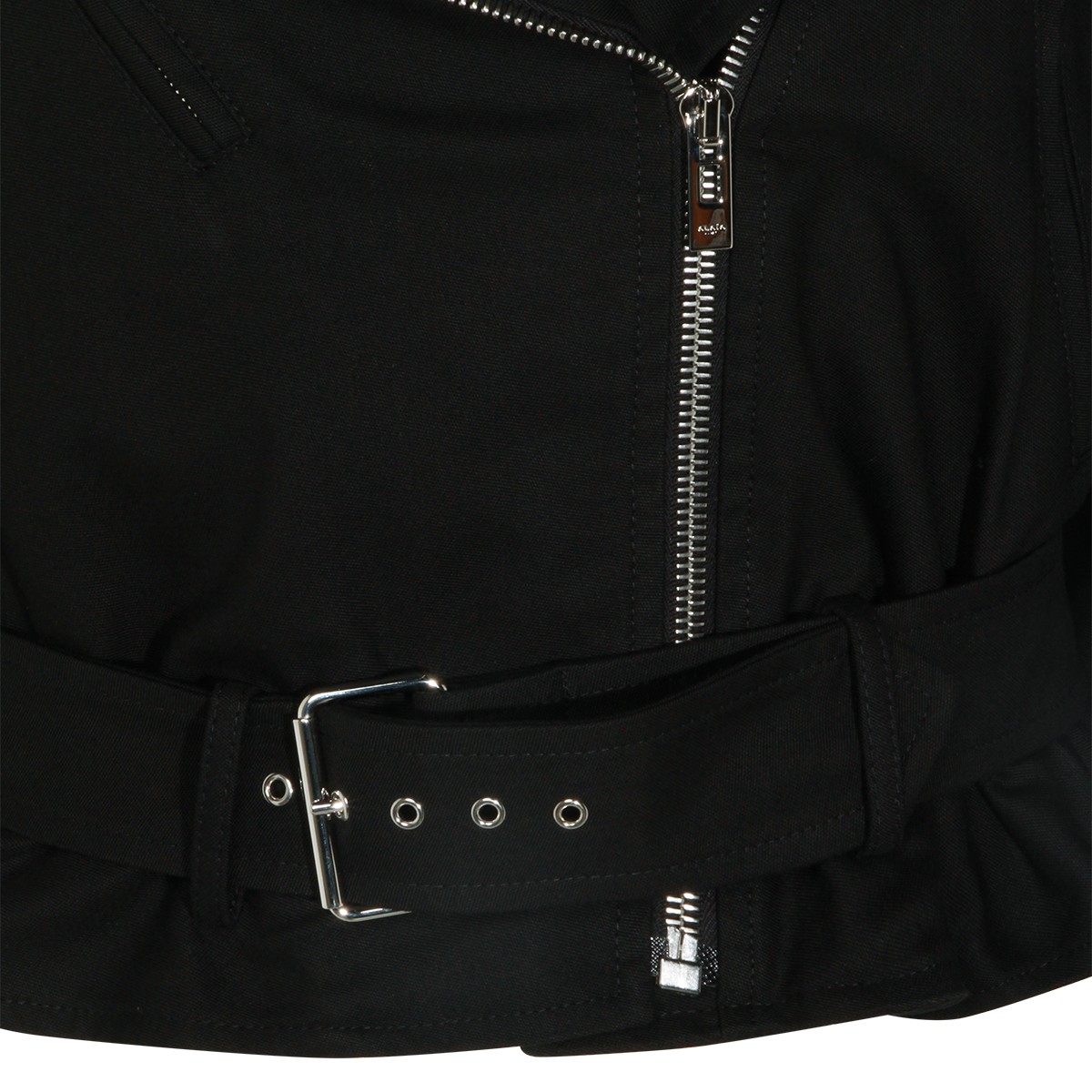 BLACK COTTON CASUAL JACKET