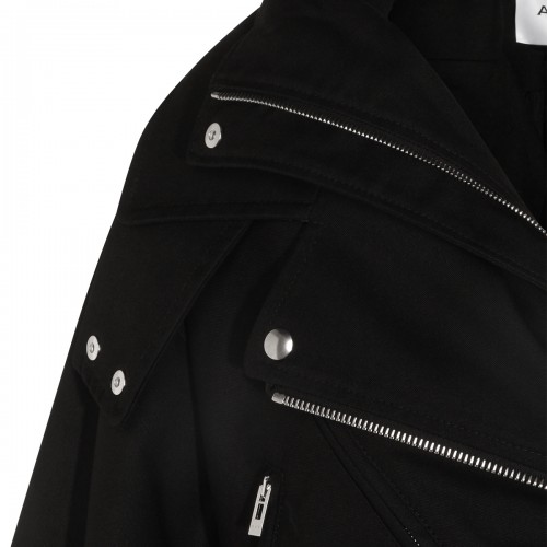 BLACK COTTON CASUAL JACKET