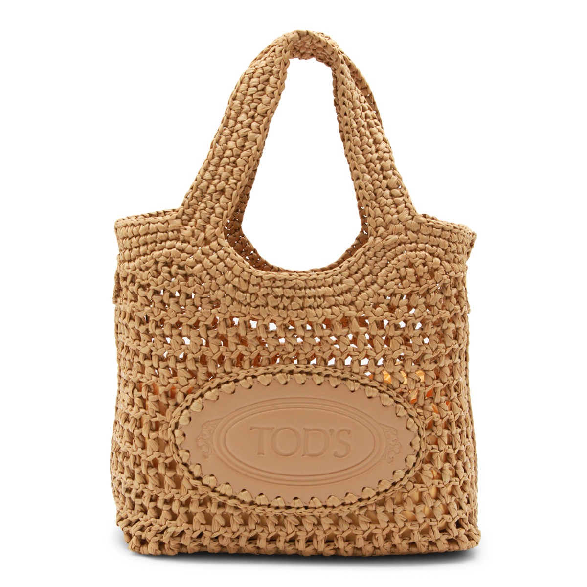 NATURAL RAFFIA TOTE