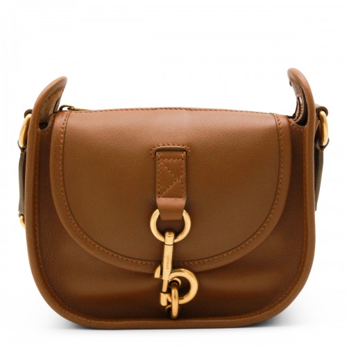 BROWN LEATHER SHOULDER BAG
