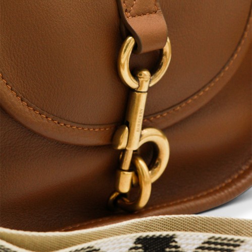 BROWN LEATHER SHOULDER BAG