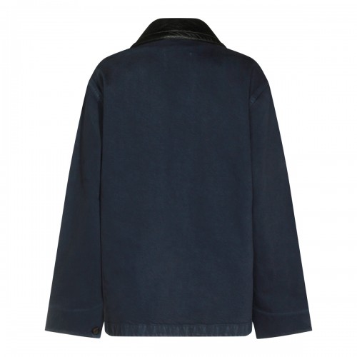 BLUE COTTON CASUAL JACKET 2