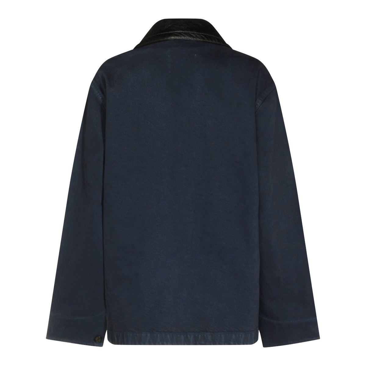 BLUE COTTON CASUAL JACKET