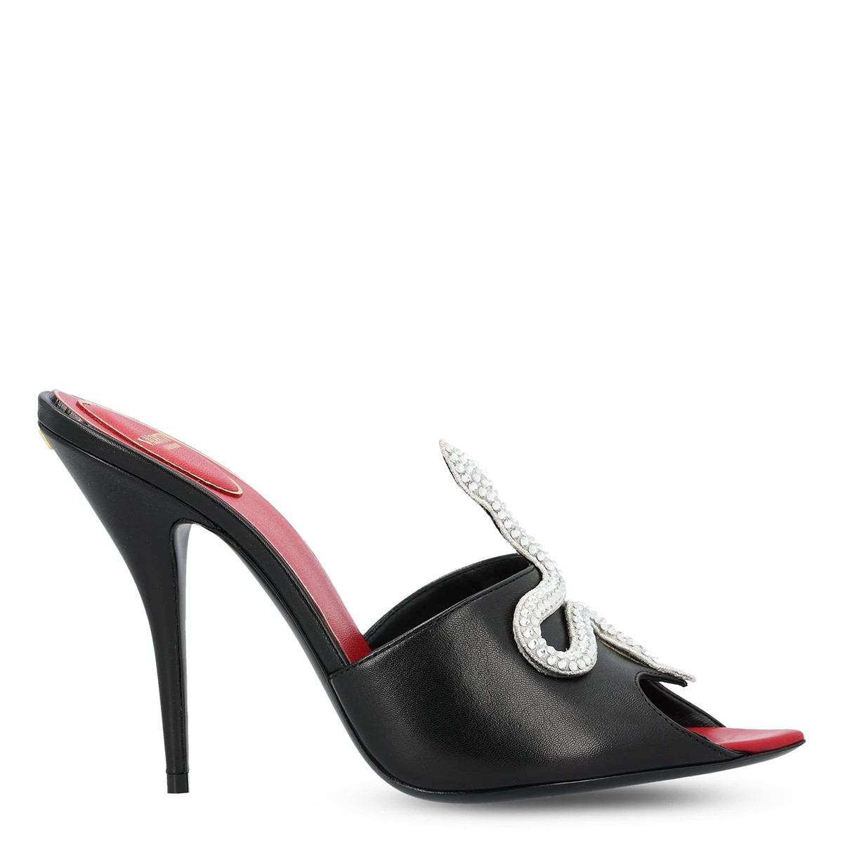 BLACK LEATHER SANDALS