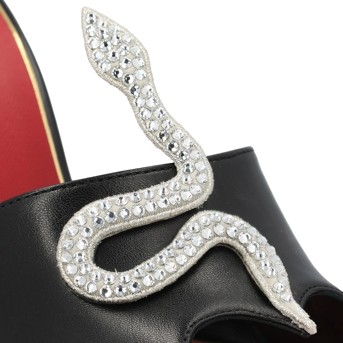 BLACK LEATHER SANDALS