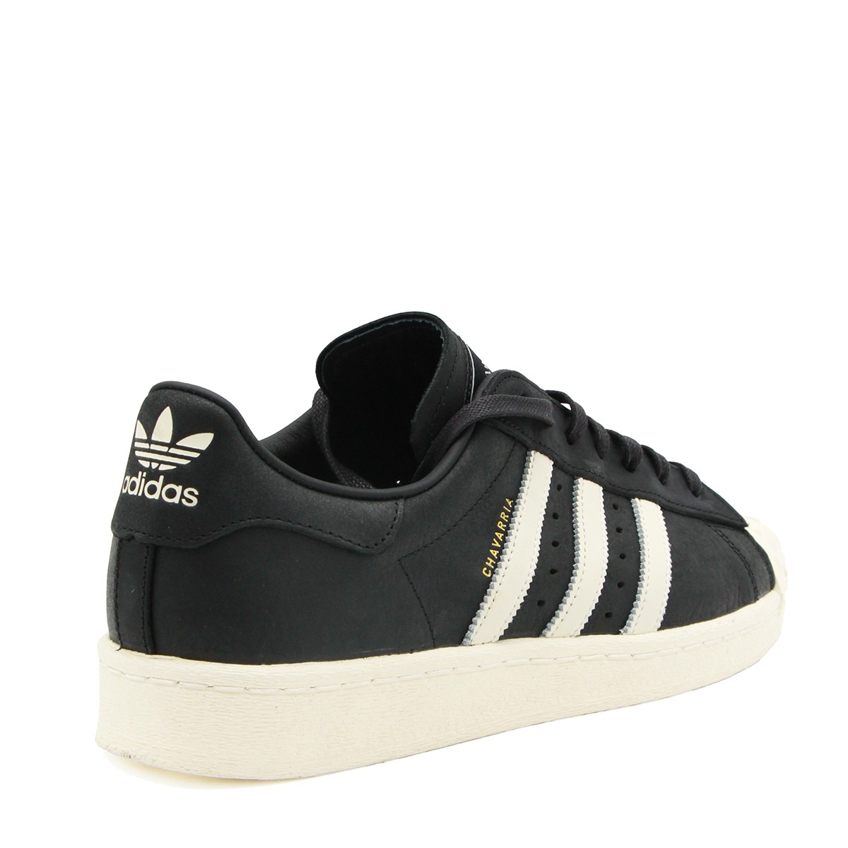 BLACK AND WHITE LEATHER SUPERSTAR...