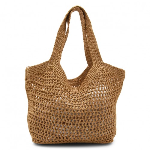 NATURAL RAFFIA TOTE