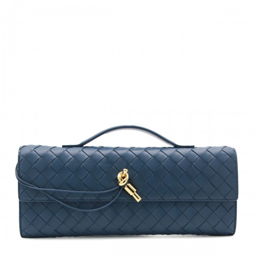 BLUE LEATHER ANDIAMO BAG