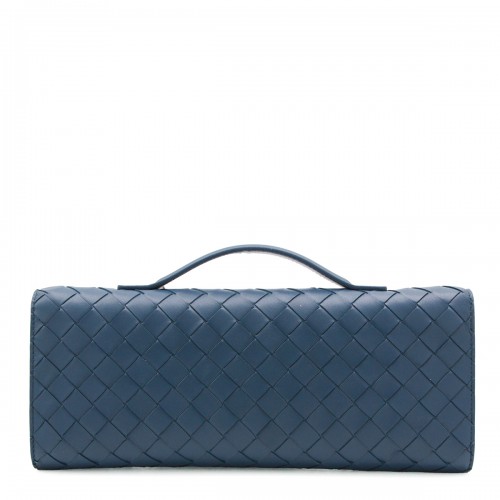 BLUE LEATHER ANDIAMO BAG 2