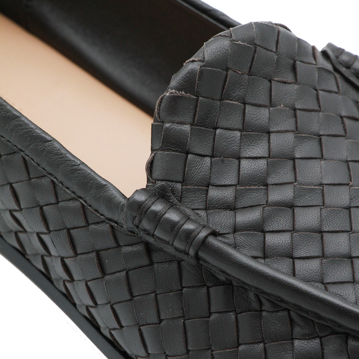 DARK BROWN LEATHER FLATS