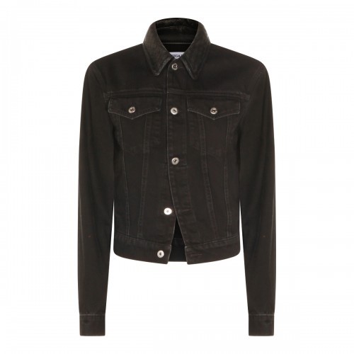 BLACK COTTON CASUAL JACKET