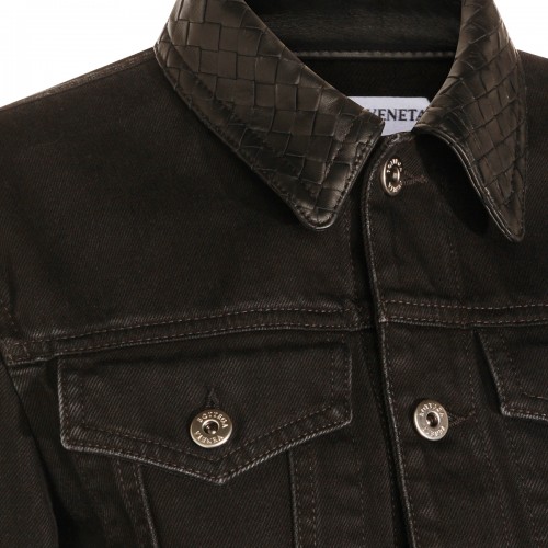 BLACK COTTON CASUAL JACKET