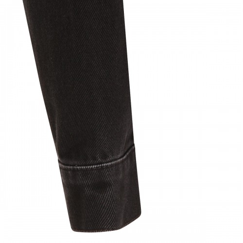 BLACK COTTON CASUAL JACKET