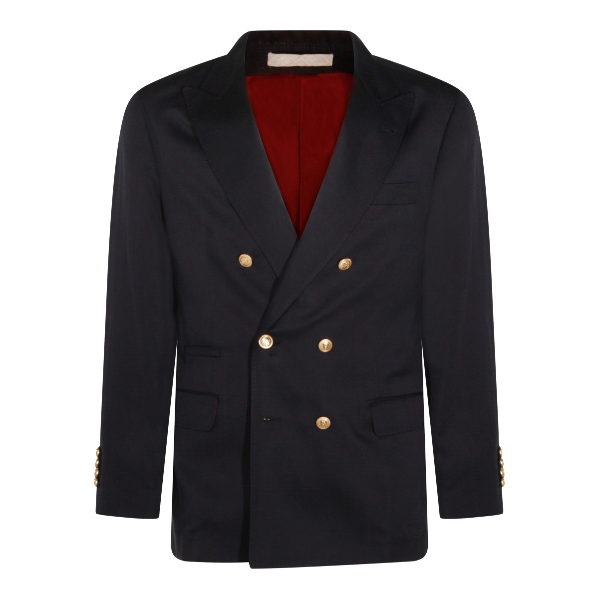 BLUE SILK AND LINEN BLAZER