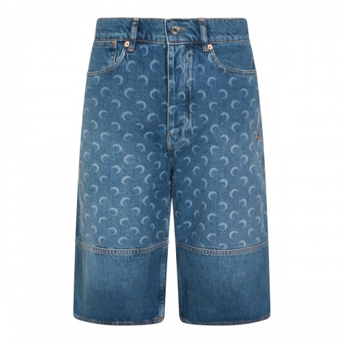 LIGHT BLUE COTTON SHORTS