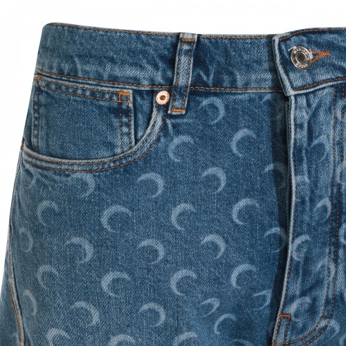 LIGHT BLUE COTTON SHORTS