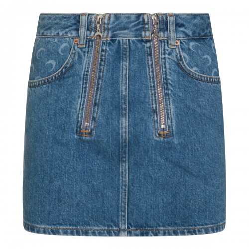 LIGHT BLUE COTTON SKIRT