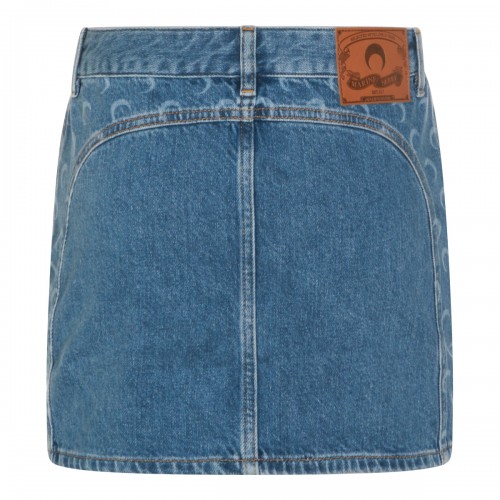 LIGHT BLUE COTTON SKIRT