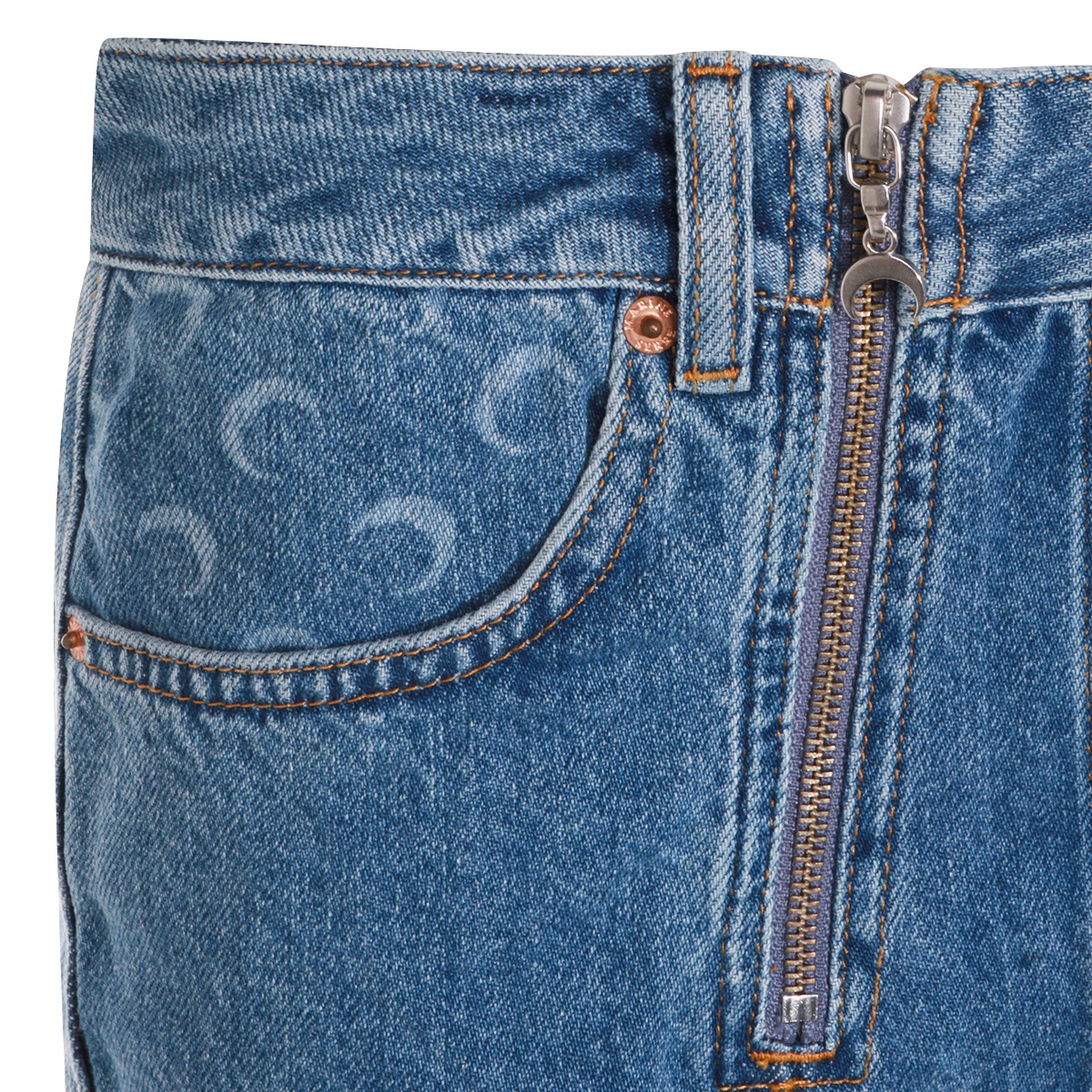 LIGHT BLUE COTTON SKIRT