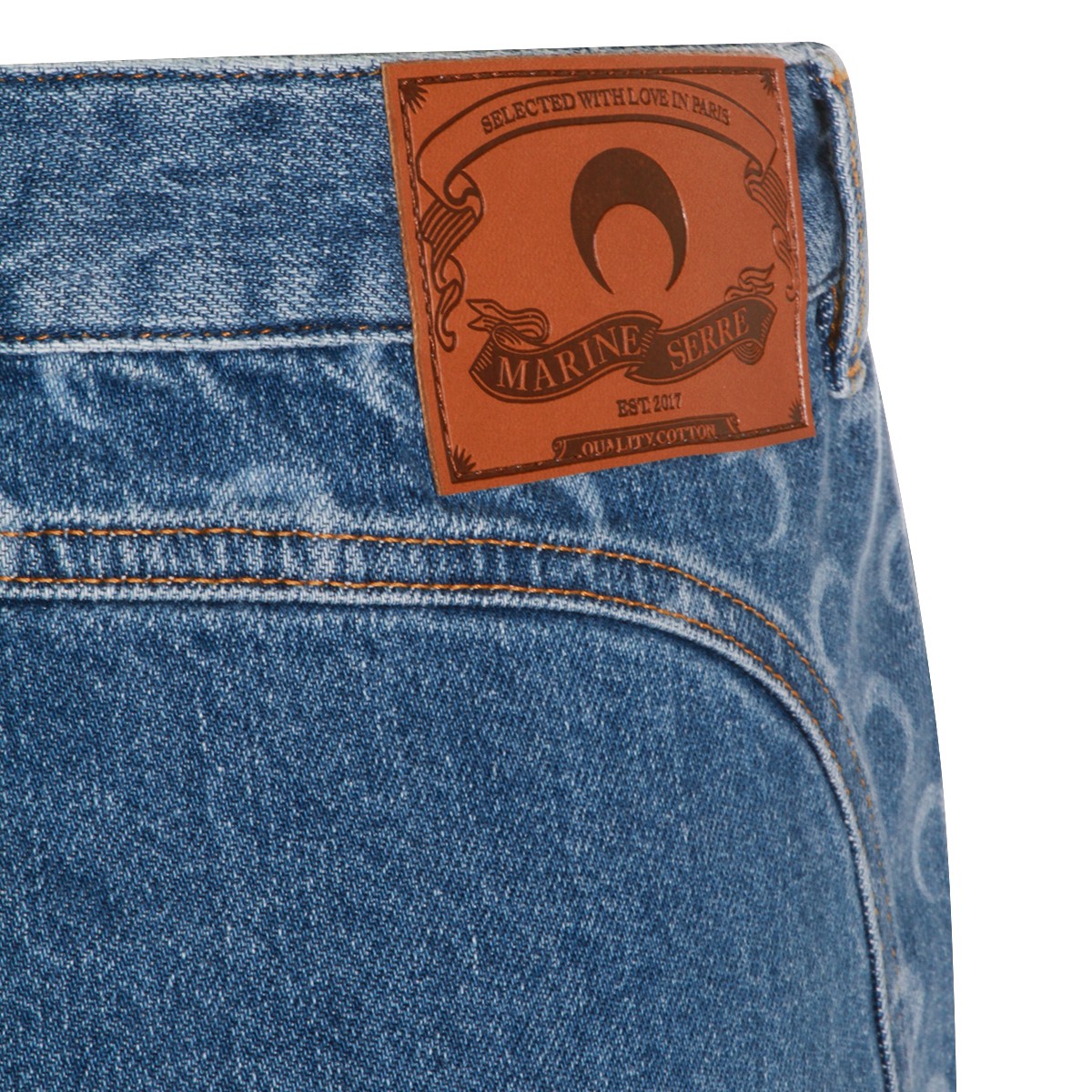 LIGHT BLUE COTTON SKIRT