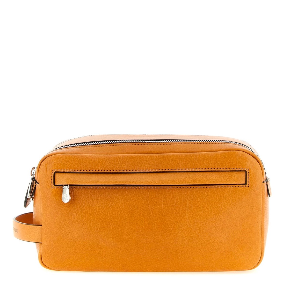 ORANGE LEATHER POUCH