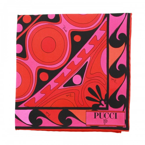 FUCHSIA AND BLACK SILK