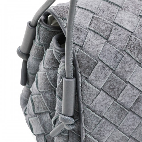GREY LEATHER NOTTURNO POUCH