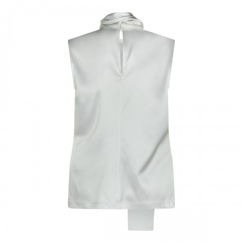 WHITE SILK TOP