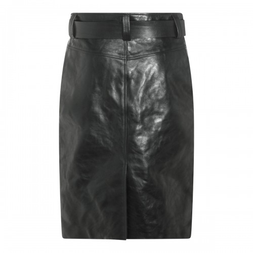 BLACK LEATHER SKIRT 2