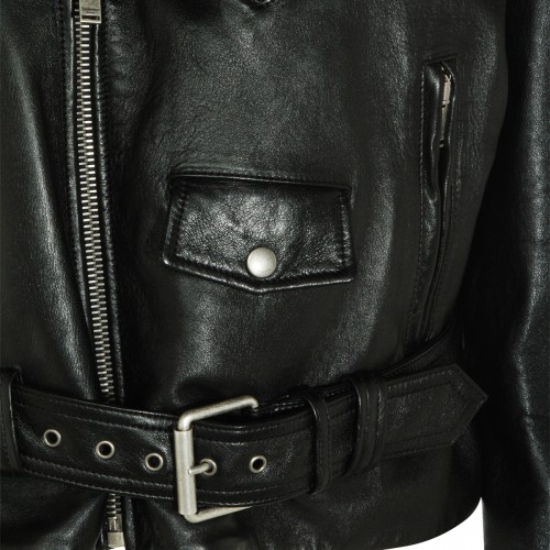 BLACK LEATHER CHIODO JACKET