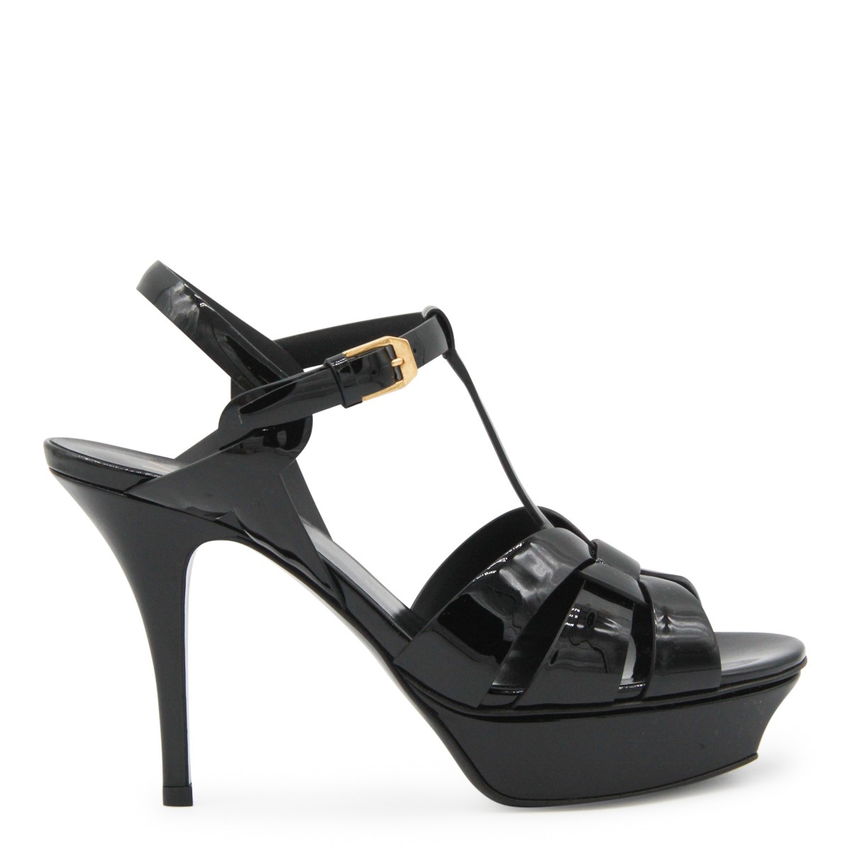 BLACK LEATHER SANDALS
