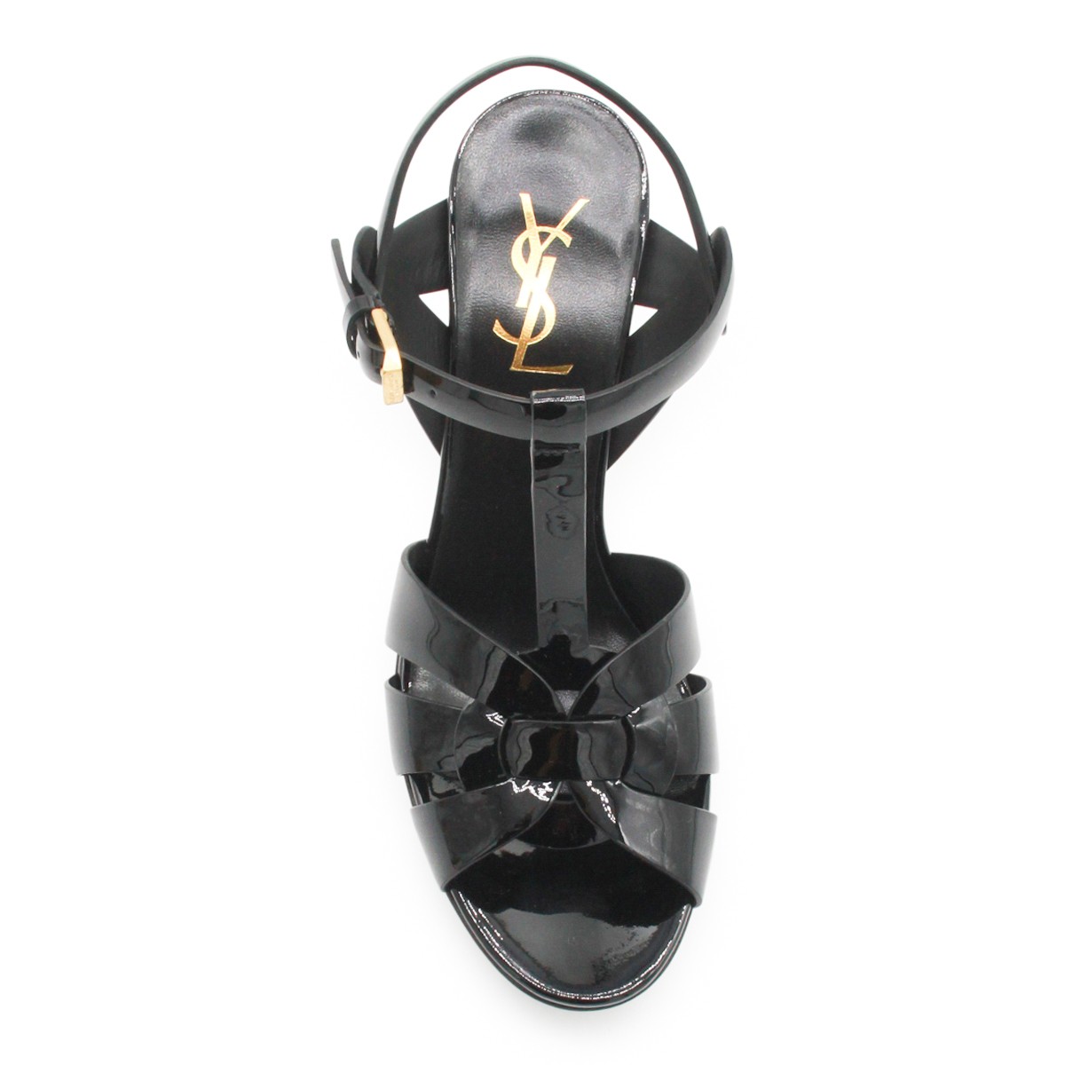 BLACK LEATHER SANDALS
