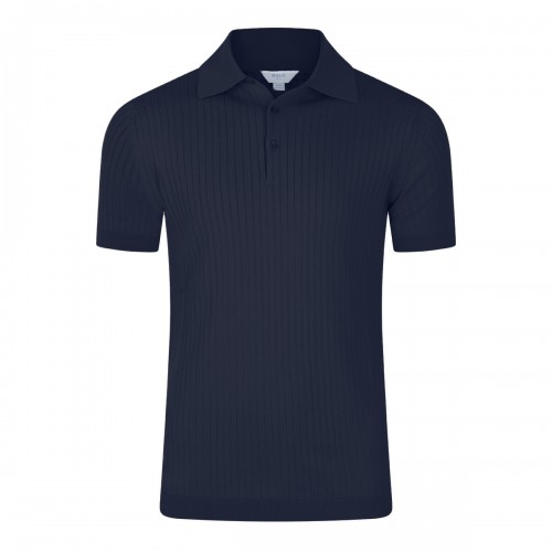 NAVY COTTON POLO SHIRT
